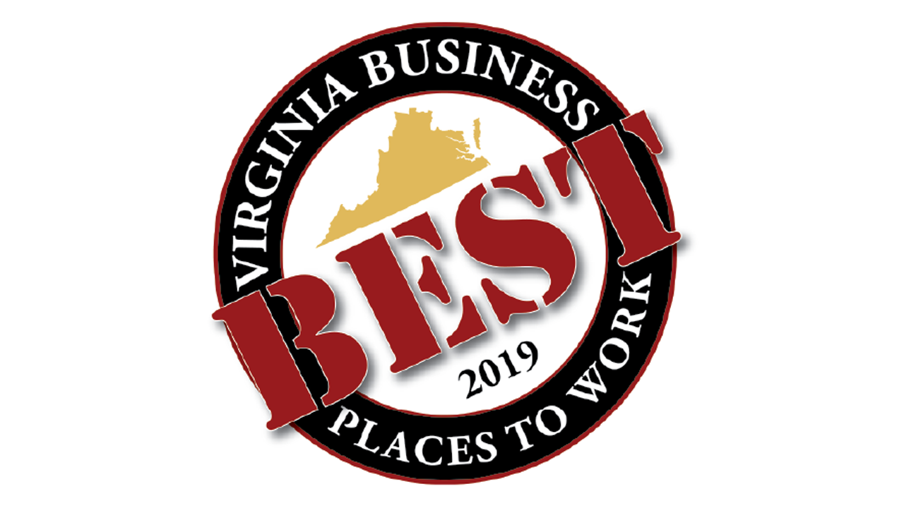 Virginia Business 2019 Best places to work badge